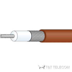 RG-188 A/U Коаксиальный кабель DTR188 50 Ом, 3 ГГц, PTFE, ø2,63 мм