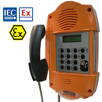 TLS 229 A1C9FGL Le Las телефон взрывозащищенный всепогодный антивандальный | Клавиатура, трубка, дисплей, громкая связь, сигнальная лампа