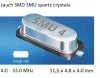 Кварцевые резонаторы Jauch 40 МГц | SMD в металлическом корпусе HC-49SM